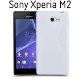  Gumijasti / gel etui S-Line za Sony Xperia M2 - beli Cene