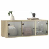  Zidni ormarić sa staklenim vratima boja hrasta 102 x 37 x 35 cm | shoptok.hr