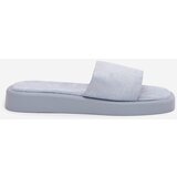 Boto Ladies Platform Sandals Made Of Eco Suede Light Blue Jorina | shoptok.hr