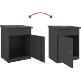  Sandučić za pakete s pohranom Crna 47,5 x 38 x 59 cm Čelik | shoptok.hr