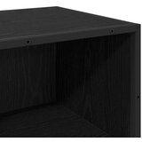 vidaXL Kopalniška omarica s predalom Črni hrast 35 x 37.5 x 100 cm | Shoptok.si