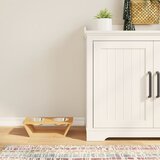 vidaXL Povišene zdjelice za pse 35 5 x 18 x 10 5 cm od bambusa | shoptok.hr
