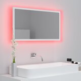  LED kupaonsko ogledalo bijelo 80 x 8,5 x 37 cm akrilno | shoptok.hr