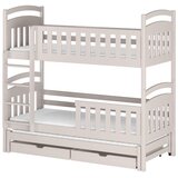Molarem Home Drveni dječji krevet na kat Viki s tri kreveta i ladicom - kašmir - 160x80 cm - Bez madraca | shoptok.hr