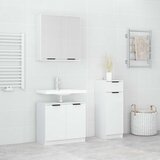  3-dijelni set kupaonskih ormarića bijeli od konstruiranog drva | shoptok.hr