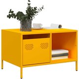 vidaXL Stolić za kavu boje senfa 68,5x50x43,5 cm hladno valjani čelik | shoptok.hr