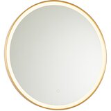 QAZQA Kopalniško ogledalo zlato 70 cm z LED z zatemnitvijo na dotik - Miral | Shoptok.si