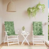 vidaXL Jastuci za visoku stolicu 2 kom s uzorkom lišća od tkanine | shoptok.hr