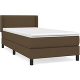 Maison Chic Box spring postelja - Vzmetna postelja z vzmetnico temno rjav 90x190 cm blago SL13774, (21907556) Cene