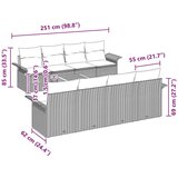  Set od 9 komada za vrt s jastučićima Bež Poli Ratan Akacija | shoptok.hr