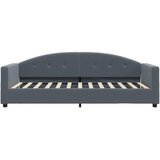  Dnevni krevet tamnosivi 90 x 200 cm baršunasti | shoptok.hr