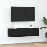 TV ormar Zidne Crni hrast 100 x 31 x 25,5 cm Konstruirano drvo | shoptok.hr