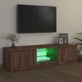 TV ormarić s LED svjetlima boja smeđeg hrasta 140x40x35 5 cm | shoptok.hr