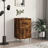  Komoda boja dimljenog hrasta 40 x 35 x 70 cm konstruirano drvo | shoptok.hr