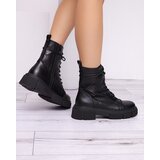 Resti Women's black openwork ankle boots with a flat heel Rolika - Footwear | Shoptok.si