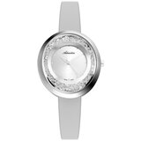 Adriatica Ženski Precious Swarovski Ovalni Srebrni Modni Ručni Sat Sa Sivim Kožnim Kaišem | ePonuda.com