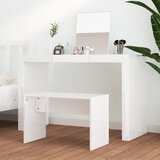  Toaletni stolac sjajni bijeli 70 x 35 x 45 cm konstruirano drvo | shoptok.hr