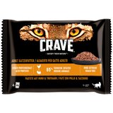 CRAVE Cat vrečke multi pakiranje 4 x 85 g - Miks: Pašteta s piščancem & puranom in z jagnjetino & govedino Cene