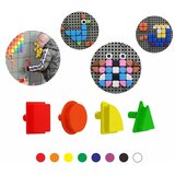  Masterkidz geometrijski elementi 8 boja, 256 komada, pribor za STEM tablice | shoptok.hr