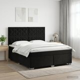  Boxspring krevet s madracem Crna 140 x 200 cm Baršun | shoptok.hr