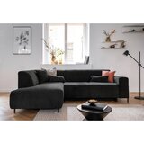 MID.YOU KOTNA SEDEŽNA GARNITURA, rebrasti žamet temno siva | Shoptok.si