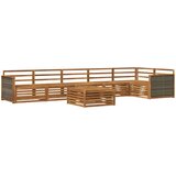  Set vanjskih sofa 7 kom. Prirodna Čvrsto drvo akacije | shoptok.hr