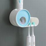 Generic Stojalo za zobne ščetke, stojalo za shranjevanje zobne paste, dozirnik, kopalniški organizator, stensko, neperforirano, (21126303) | Shoptok.si