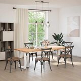  Noge za blagovaonski stol T-oblika 2 kom Bijele 60x35x(72-73) cm Čelik | shoptok.hr