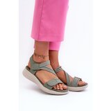 EVENTO Women's Comfortable Green Velcro Sandals Eladora | Eponuda.ba
