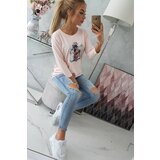 Kesi Original print blouse powder pink | shoptok.hr