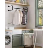 Set od 2 zidne vješalice za odjeću LINEA, crne | Eponuda.com