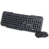 Gembird KBS-WM-02 keyboard Mouse included RF Wireless QWERTY US English Black | shoptok.hr
