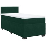 Box spring krevet s madracem tamnozeleni 90x200 cm baršunasti | shoptok.hr
