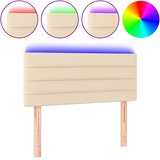  LED uzglavlje krem 80 x 5 x 78/88 cm od tkanine | shoptok.hr