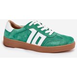 VINCEZA Sneakers Sports Shoes Suede Green 79517 | shoptok.hr