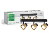 Greentech gu10 x 3 LED spot svetiljka zlatno-crna ( ambre-3 ) u