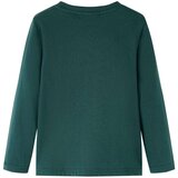  Dječja majica dugih rukava tamnozelena 104 | shoptok.hr