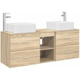  Set ormarića za kupaonicu 3 kom. Hrast sonoma 49,5 x 41 x 63 cm | shoptok.hr