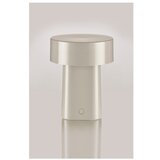 Zone Sivo-bež plastična LED namizna svetilka (višina 18 cm) Oblong – | Shoptok.si