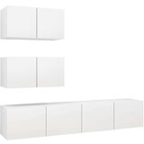  4-dijelni set TV ormarića bijeli od iverice | shoptok.hr