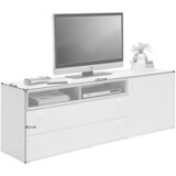 Hom`in NIZKA OMARICA bela, barve hrasta | Shoptok.si