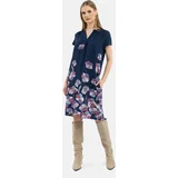 Volcano Woman's Dress G-JUNE Navy Blue