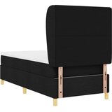  s opruga kutije s uzglavljem Crna 200 x 100 cm tkanina | shoptok.hr