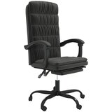  Uredski naslonjač crni baršunasti | shoptok.hr