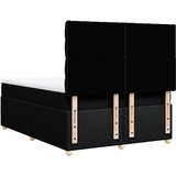  Krevet s oprugama i madracem crni 160x200 cm od tkanine | shoptok.hr