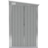 Zidno vrtno spremište sivo 118 x 194 x 178 cm pocinčani čelik | Eponuda.com