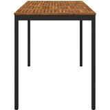  Stol za bar u vrtu Prirodna i crna 180 x 88,5 x 105 cm | shoptok.hr