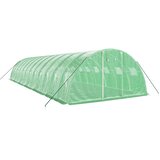  Staklenik s čeličnim okvirom zeleni 48 m² 12 x 4 x 2 m | shoptok.hr