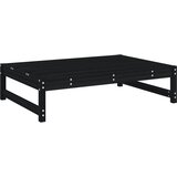  Vrtni tabure crni 120 x 80 cm od masivne borovine | shoptok.hr