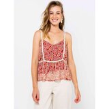 Camaieu Pink Patterned Top - Women | shoptok.hr